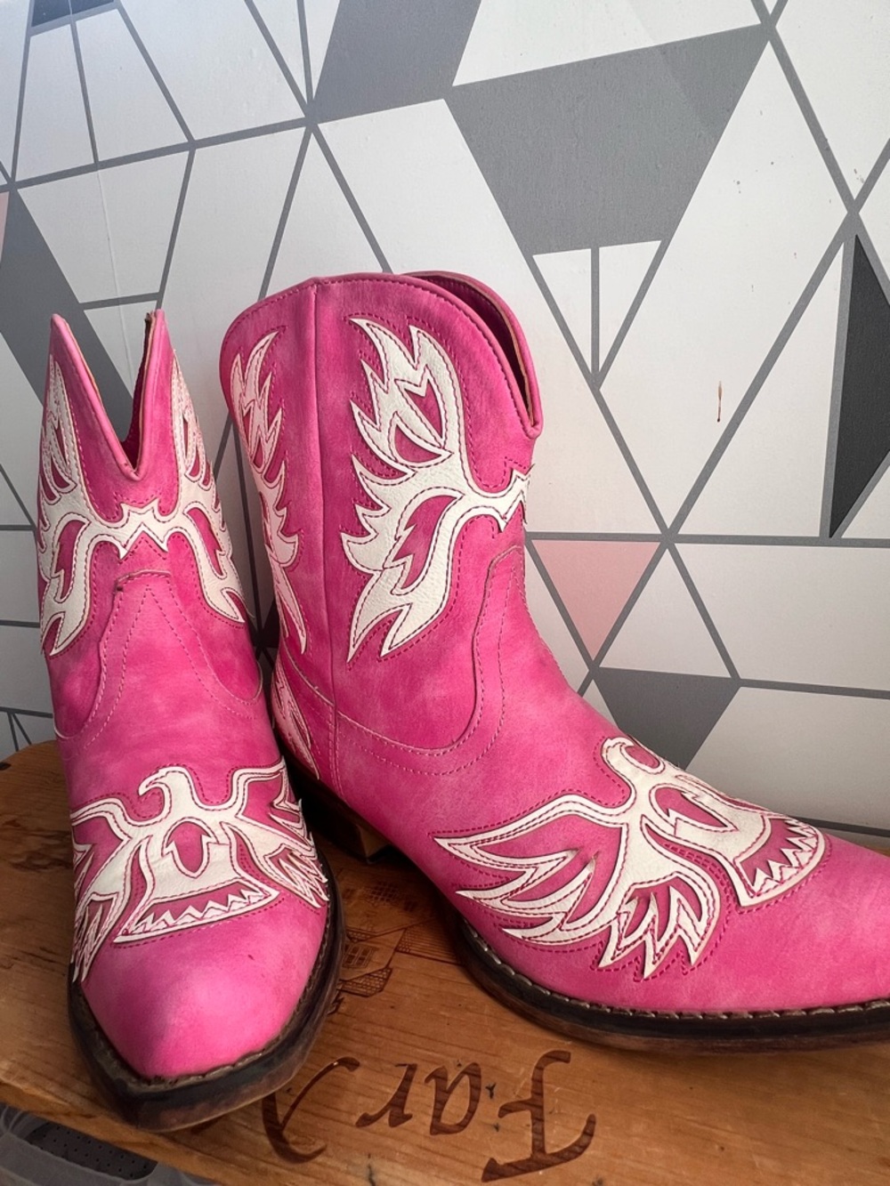 👢Roper Amelia Pink Women's Cowboy Boots - Picture 7 of 14